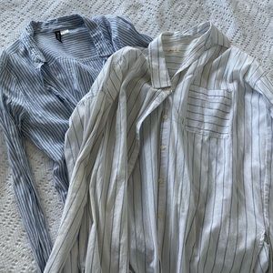 Striped collared shirt bundle